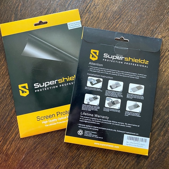 2 Packs- Screen Protectors -HD8/Kindle Fire HD8 Kids Edition-Super Shields - Picture 2 of 2